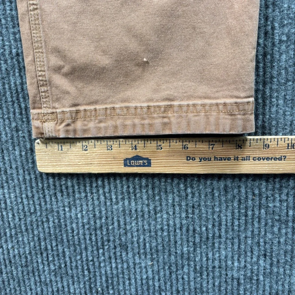 Duluth Trading Co Flex Fire Hose Pants Men 35x32 (Tag 38x34) Tan Workwear Rugged